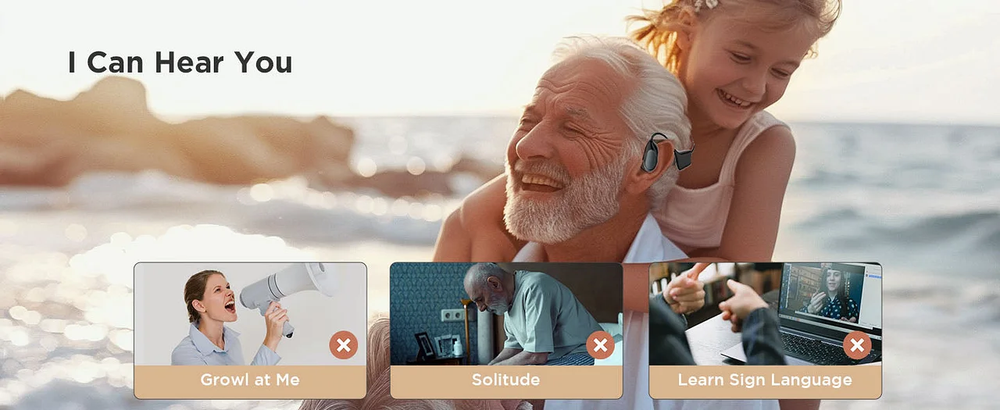 🎄✨ Holiday Special🔥YUNPSO Bone Conduction Smart Hearing Aid Bluetooth Earphones