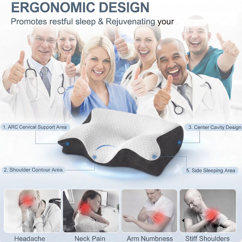 Premium Contour Relief Pillow™ | 10-Year Brand Sale 40% OFF